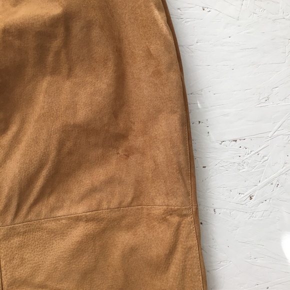 SOLD Vintage Suede Pencil Skirt - Picture 8 of 8